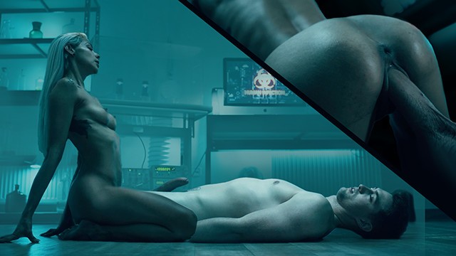 Full scene of horny doctor having sex with lab partner before giving birth