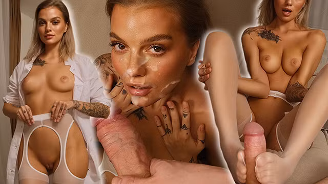 Naughty medical student passes exam with professor's cock