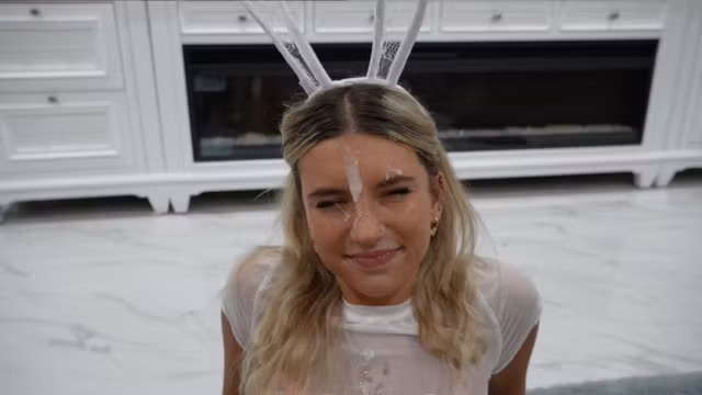 Shy 18 year old college freshman gets throat fucked after party